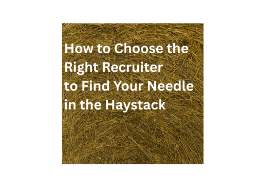 How to Choose the Right Recruiter to Find Your Needle in the Haystack Candidate